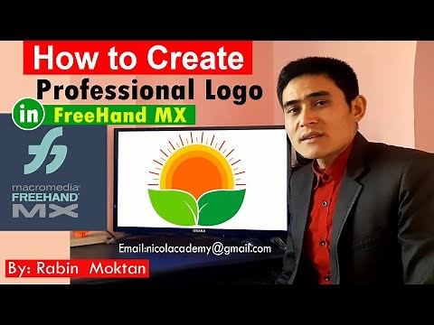 How to Create Professional Logo in FreeHand MX || Macromedia FreeHand MX Tutorial By Rabin Moktan