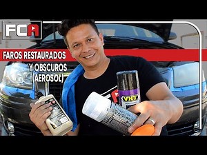 Restoring, polishing, and fogging headlights with spray paint