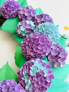 Hydrangea Paper Flower Template: SVG & PDF Cricut File (digital File) - Etsy