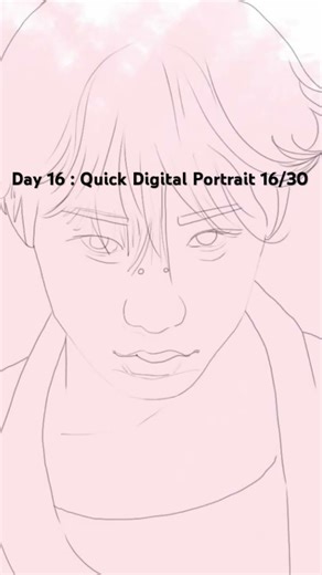 Day 16 : Quick Digital Portrait 14/30 #digitalart