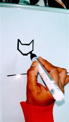 Geometrical shapes cat drawing #howtodraw #kidsdrawing #shorts ‪@PalakEducationArts‬
