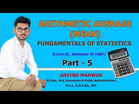 🔴 Calculation of Arithmetic Average or Mean by Continuous Series - Part - 5