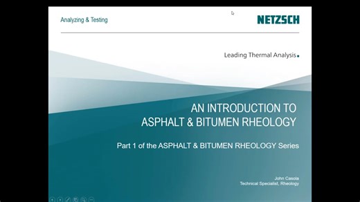Asphalt & Bitumen Rheology Series | Part 1: Introduction to Asphalt and Bitumen Binder Rheology