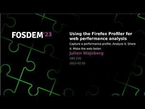 Using the Firefox Profiler for web performance analysis