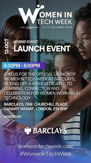 💜 #WomenInTechWeek 2025 is BACK! #wearetechwomen #womeintech