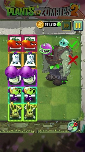 Pvz 2 - Ultomato Plant Team & Other Team Vs Chomper Gargantuar Zombie #shorts #pvz2