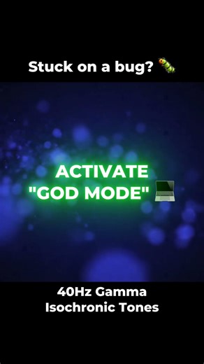 "God Mode" Focus for Coding & Deep Work 🧠💻 (40 Hz Gamma)