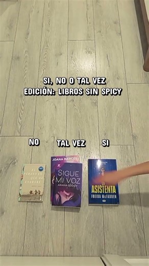 SI NO O TAL VEZ CON LIBROS SIN SPICY #books #booktube #sinspicy