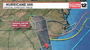 Here's the latest forecasted track of Ian Stay updated by clicking on...