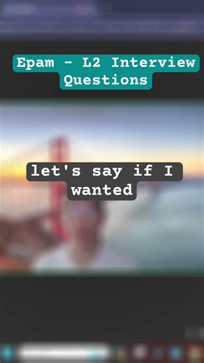 Java Interview Prep: EPAM 2nd Round Questions Explained! #shorts #javainterviewquestions #epam