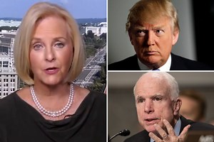 Sen John McCain's widow Cindy thinks Trump was 'jealous' of him