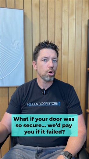 If our door fails, we pay you. That’s the confidence behind our industry-leading anti-burglary guarantee. | Hidden Door Store Creative Home Engineering
