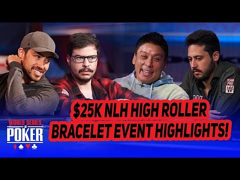 2021 WSOP $25,000 High Roller Final Table Highlights with Adrian Mateos & Mustapha Kanit