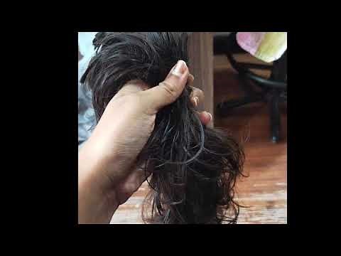 Hair on the floor | Big hair falling on the floor, beautiful color Hairfal and haircut in this video