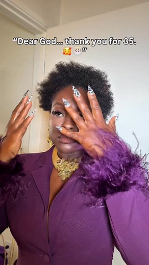 7.3K views · 203 reactions | ✨ Happy 35th Birthday to Me ✨ Today I celebrate me  my resilience, my love, my passion, and the woman I’m still becoming. Cheers to new beginnings, walking boldly with God, and welcoming love in every form. 懶 Hair: by me @hairbysusy Edge Control: @hairbysusy Blow Dryer & Flat Iron: @sharkbeauty Wardrobe: @fashionnova #HappyBirthdayToMe #35AndThriving #Grateful | Africancreature | Facebook