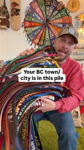 Where in BC do you live? There’s a collectible felt pennant for that! Also, the ones in this collection that have Indigenous faces, culture, art and items represented… those came in a lot that I bought - I had to buy the entire lot of 200 and couldn’t leave those ones, so I took them. I find them problematic, which is why you’ll never see them hanging up in my spaces. One day I’ll get some Indigenous friends to talk about them here, and explain what they symbolize from a historical perspective. 