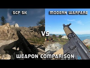 SCP 5K VS CALL OF DUTY MODERN WARFARE : WEAPON COMPARISON [UPDATE] 4K