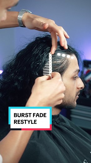 $400 Burst Fade Tutorial ✂️#barberadvice #barbertutorial #curlymullet #mullet #curlyhair #curlytaper #burstfade #burstfademullet
