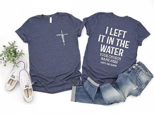 Custom Church Name Baptism T-shirt, Religious Christian Tee - Etsy