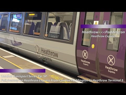 Full Journey on Heathrow Express Class 387 From London Paddington To Heathrow Terminal 5