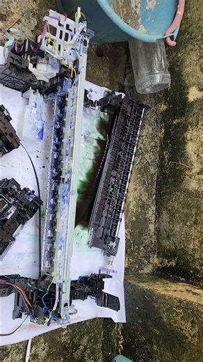 ដោះសម្អាតលាងទឹក printer Canon ix 6770 (how to clean canon ix6770)#canonprinter #cleaning #youtube