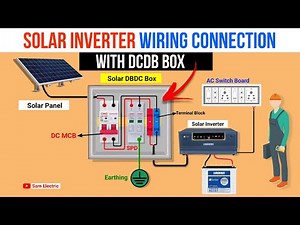 Solar Inverter Wiring Connection l Solar Panel DCDB Box Connection l OFF Grid Solar System Wiring