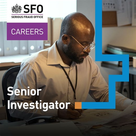 #seniorinvestigator #seriousfraudofficeuk #civilservice | Serious Fraud Office (UK)