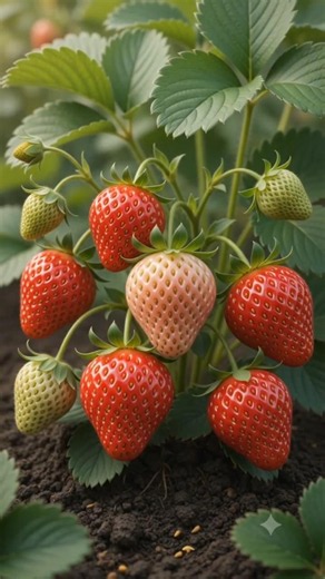 🍓 Strawberry Life Cycle | Seed to Fruit Time-Lapse 🌱 #Shorts