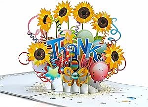 Thank You 3D Pop-Up Card - Handcrafted Greeting Card for Grateful Moments