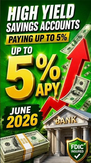 High Yield Savings Accounts Paying Up to 5% in June 2026 💰
