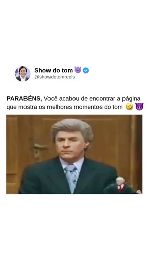 Show do tom on Instagram: "O Show do Tom foi um dos maiores programas de humor da TV brasileira. Misturava imitações, paródias e improviso com um elenco afiado. No ar de 2004 a 2011, marcou época com quadros como “O Impostor” e o clássico “Pavê ou Pacumê"