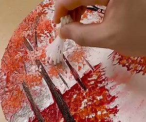 4.3M views · 53K reactions | Red Acrylic Painting | MAY Art. | Facebook