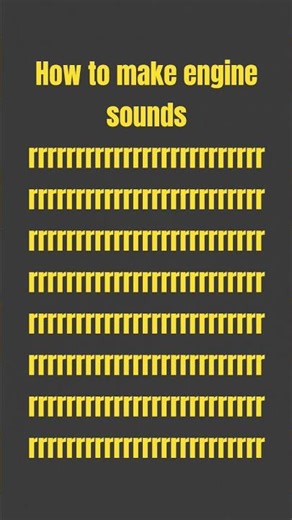how to make engine sounds