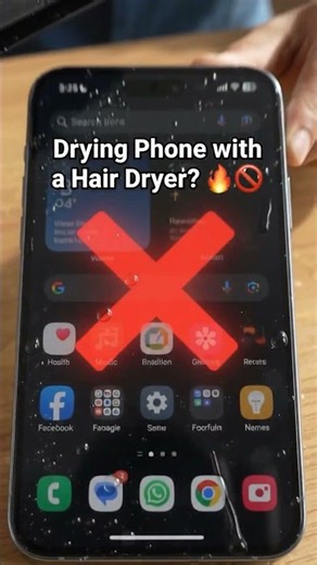 Never Dry a Wet Phone with a Hair Dryer! 📱🚫 | चतुर उपाय #Shorts