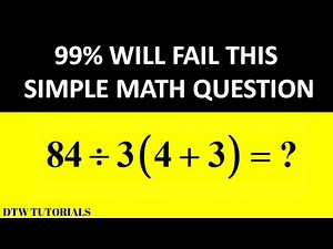 99% Will Fail This Simple Math Question