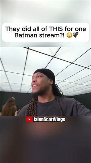 They did all of THIS for one Batman stream?! 😳🦇 🟨
