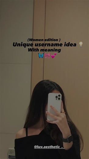 Poses|fashion|style.🤍⚡️ on Instagram: "Username idea 💡 Save it. . . . . . . . #aestheticusernames #igusername #trend #viral #trendingreels #explore #fypシ"