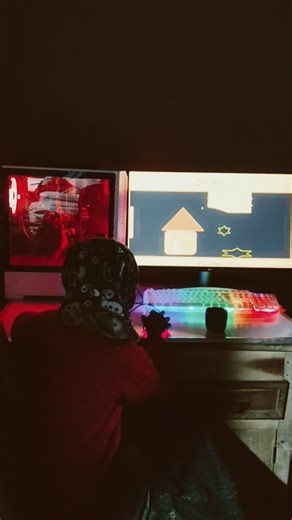 My RGB computer 🖥️💻 setup room decorating pc build night mode #computer #pc #computertechnic #rgb