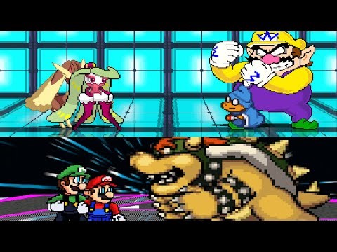 Tsareena & Lopunny VS Kamek & Wario + Mario & Luigi VS Bowser | MUGEN 1.1