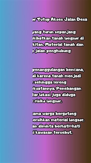 CONTOH TEKS BERITA EKSPLANASI