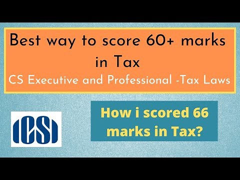 How I scored exemption in Tax | CS professional and CS Executive|Tax Laws|Advanced Tax Laws | ICSI