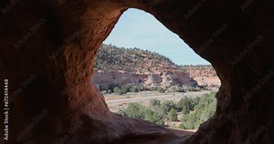 Sand Caves sandstone mountain Kanab Utah. Moqui caverns. Manmade, hand carved by workers as a mine. Sand from the sand caves was Mined to make molds to cast iron, construction and glass.