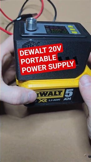DIY Power Supply Using DEWALT Batteries #dewalt #diy #electronics #shorts