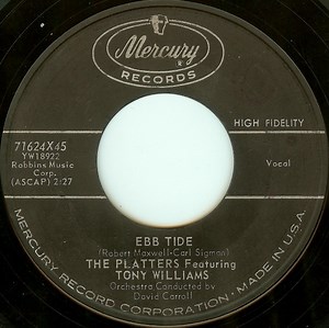 The Platters Featuring Tony Williams - Ebb Tide / (I'll Be With You In) Apple Blossom Time