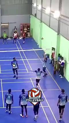 870K views · 10K reactions | #volleyball first line attack!! #fyp | University Volleyball | Facebook