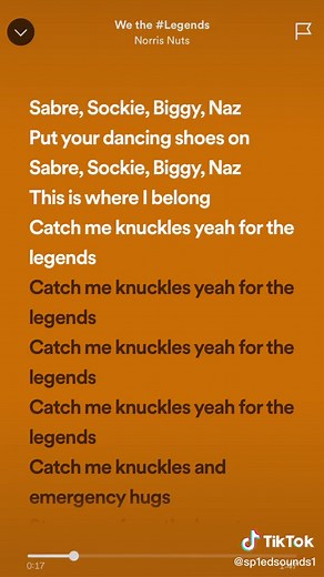 Catch Me Knuckles: We The Legends Song