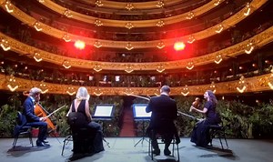 Plants fill seats for Barcelona opera concert [video]