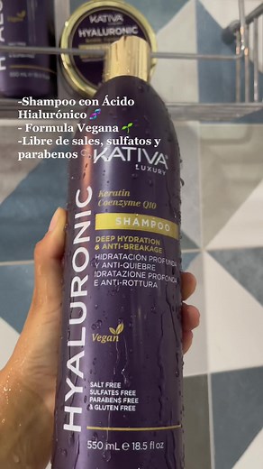 El ácido hialurónico ayuda a hidratar profundamente el cabello y a protegerlo contra el quiebre 🙌 ¡Amamos Kativa Hyaluronic! 🧡 #kativa #cabellosano