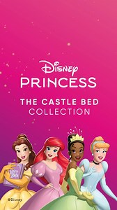 A palace of their own. 🏰 Introducing the Disney Princess Castle Bed, with its iconic castle-shaped headboard and multicolor LED lights, this bed will add a touch of shimmer and shine to your child’s space. rtg.co/CastleBed | Rooms To Go Kids