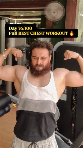 My Chest Routine | day 76/100 Days Transformation Challenge 🚀